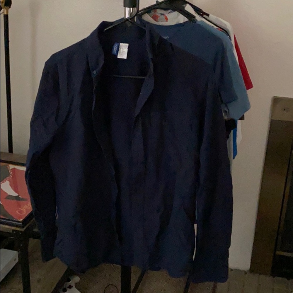 Navy Oxford h&m divided